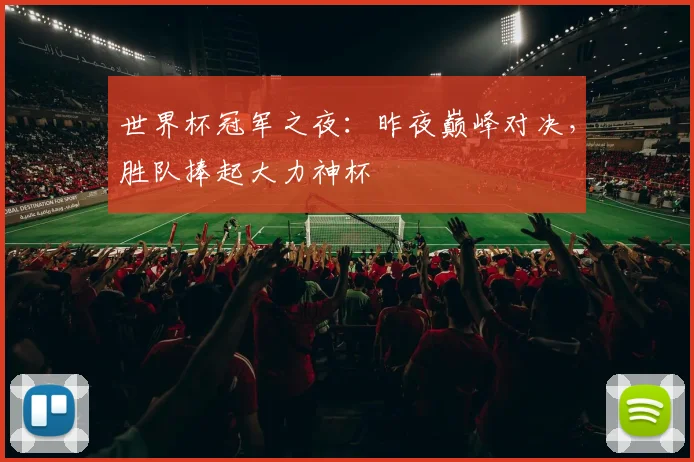 世界杯冠军之夜：昨夜巅峰对决，胜队捧起大力神杯
