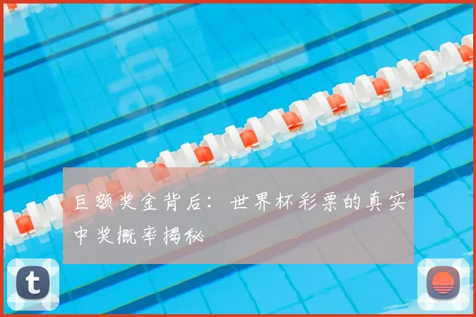 巨额奖金背后:世界杯彩票的真实中奖概率揭秘